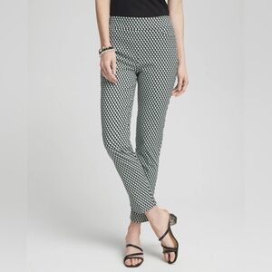 Chico’s Brigitte Dot Grid Ankle Pants